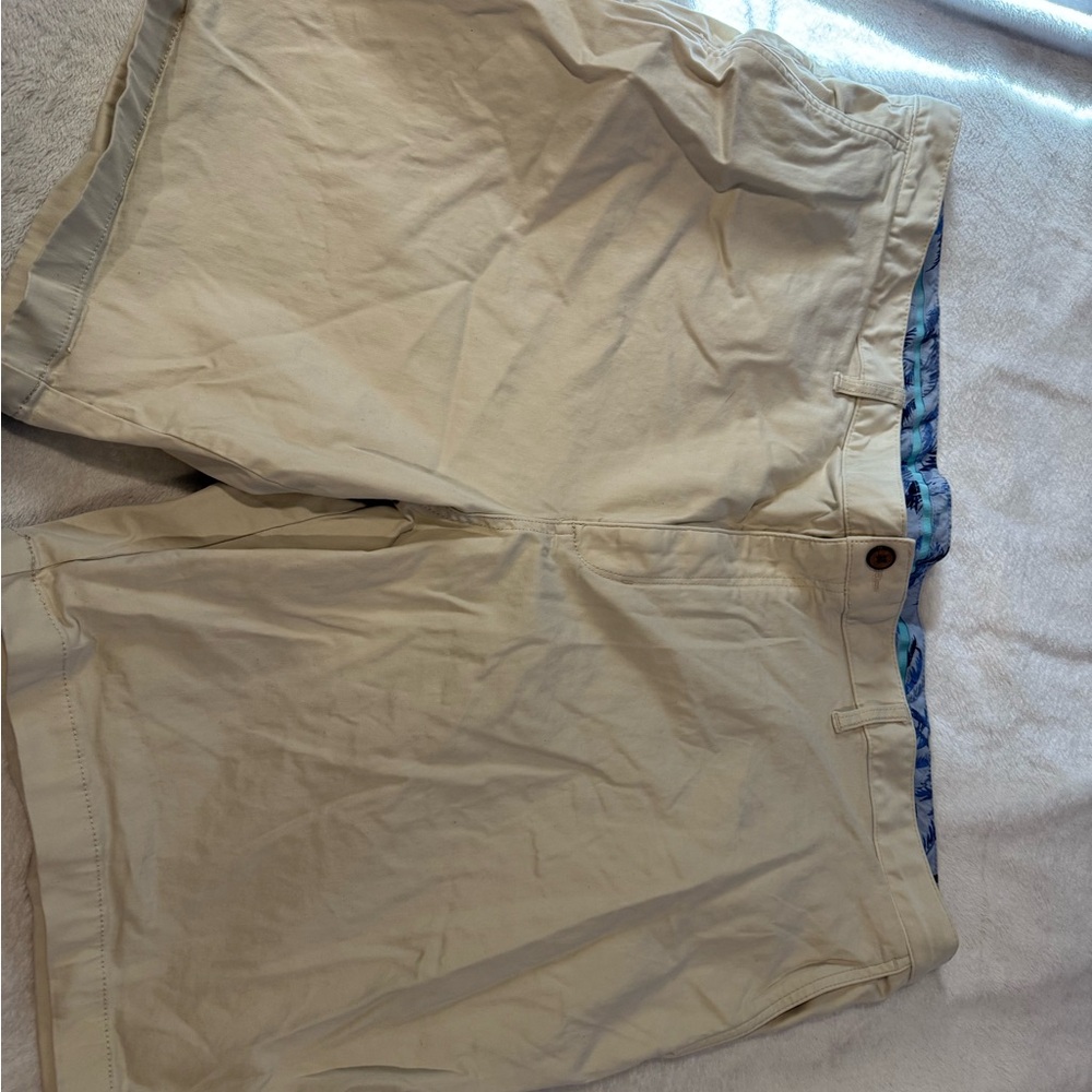 Tommy Bahama Tan Flat Front Shorts